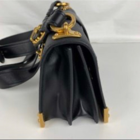 PRADA Cahier Large Black Leather Cross Body Bag - Picture 3 of 16